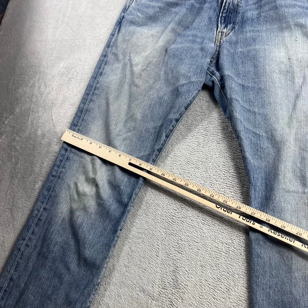 Polo Ralph Lauren Hampton Straight Jeans Mens 32x32 Light Wash Blue Denim RL